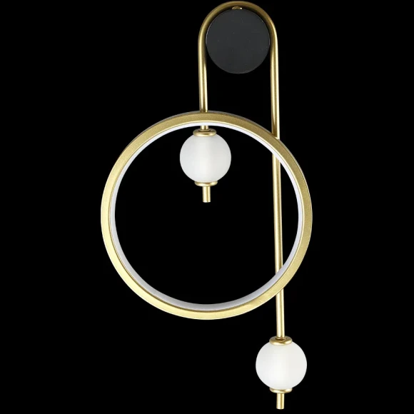 Бра Crystal Lux RODRIGO AP20W LED BLACK/GOLD