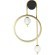 Бра Crystal Lux RODRIGO AP20W LED BLACK/GOLD
