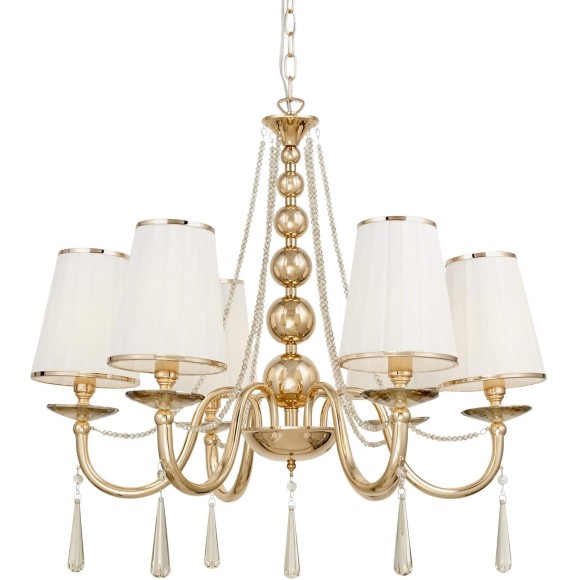 Хрустальная подвесная люстра Lumina Deco Fabione LDP 1200-6 F.GD