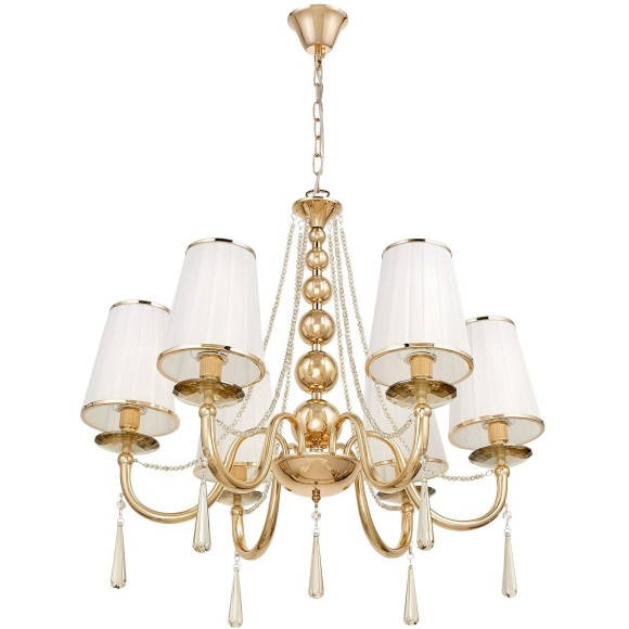 Хрустальная подвесная люстра Lumina Deco Fabione LDP 1200-6 F.GD