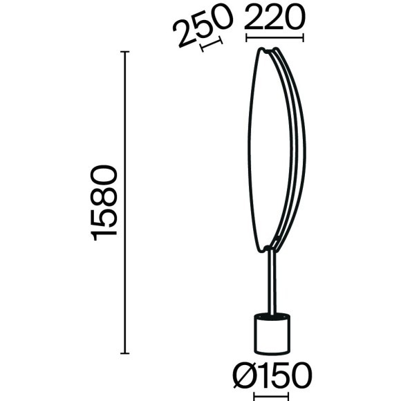 Напольный светильник (торшер) Maytoni MOD281FL-L33BS3K Напольный светильник (торшер) Maytoni MOD281FL-L33BS3K