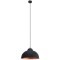 49247 Подвес TRURO 2, 1х60W (E27), ?370, H1100, сталь, черный, медный