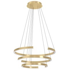 390517 Светодиодный подвес с регулировкой цветовой температуры LABONETE, 50W(LED), Ø800, 2200-6500K, 9000lm, алюминий, сталь, золотой, белый
