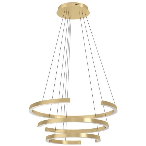 390517 Светодиодный подвес с регулировкой цветовой температуры LABONETE, 50W(LED), Ø800, 2200-6500K, 9000lm, алюминий, сталь, золотой, белый