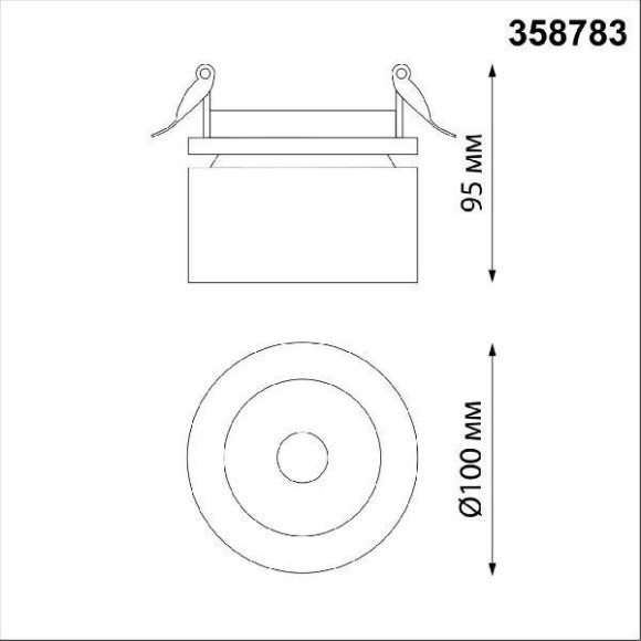 Встраиваемый светильник Novotech 358783 GRODA светодиодный LED 25W Встраиваемый светильник Novotech 358783 GRODA светодиодный LED 25W