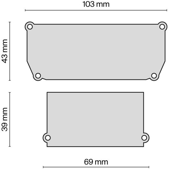 Торцевая заглушка 2шт черная (для профиля-ниши ALM-9940-SC-B-2M) Maytoni ALM012EC-SC-B