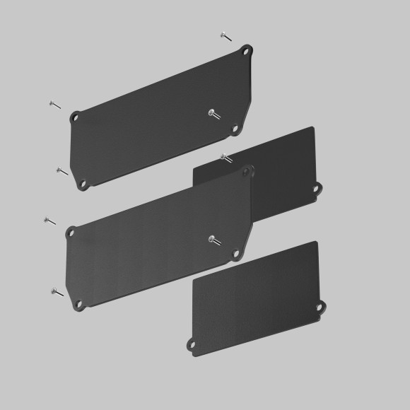 Торцевая заглушка 2шт черная (для профиля-ниши ALM-9940-SC-B-2M) Maytoni ALM012EC-SC-B