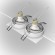 Встраиваемый светильник Maytoni DL024-2-02W Atom под лампы 2xGU10 50W