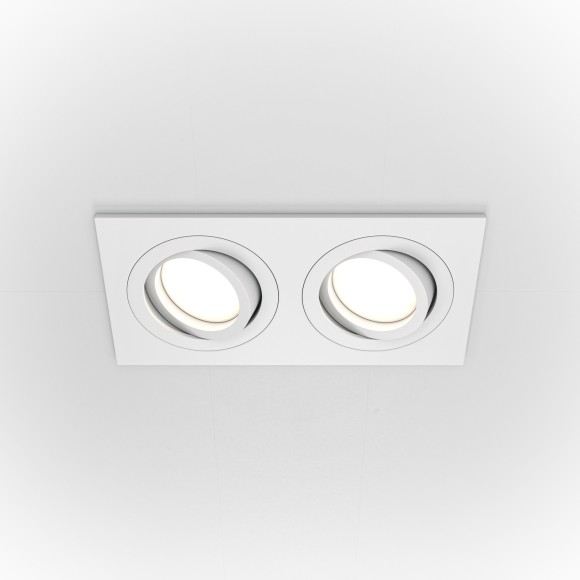 Встраиваемый светильник Maytoni DL024-2-02W Atom под лампы 2xGU10 50W