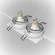 Встраиваемый светильник Maytoni DL024-2-02W Atom под лампы 2xGU10 50W