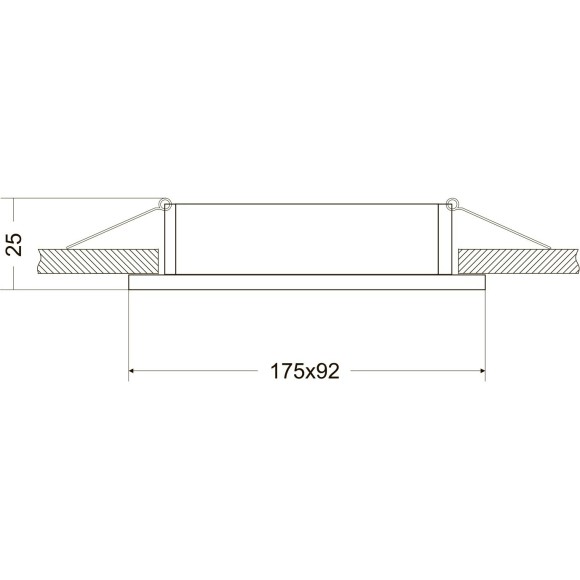 Встраиваемый светильник Maytoni DL024-2-02W Atom под лампы 2xGU10 50W