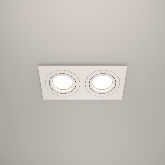 Встраиваемый светильник Maytoni DL024-2-02W Atom под лампы 2xGU10 50W