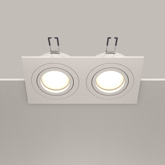 Встраиваемый светильник Maytoni DL024-2-02W Atom под лампы 2xGU10 50W