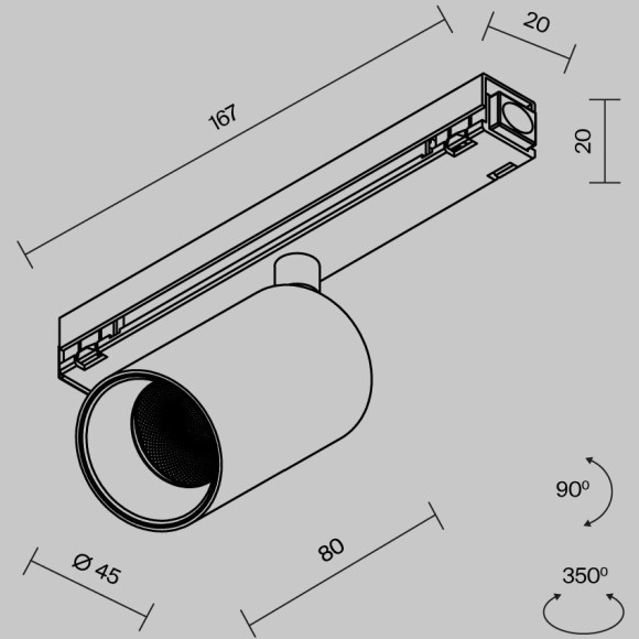 Уличный трековый светильник Maytoni Focus Led Exility IP 3000К 8Вт 36° O-TR02-1-S-8WB3K Уличный трековый светильник Maytoni Focus Led Exility IP 3000К 8Вт 36° O-TR02-1-S-8WB3K
