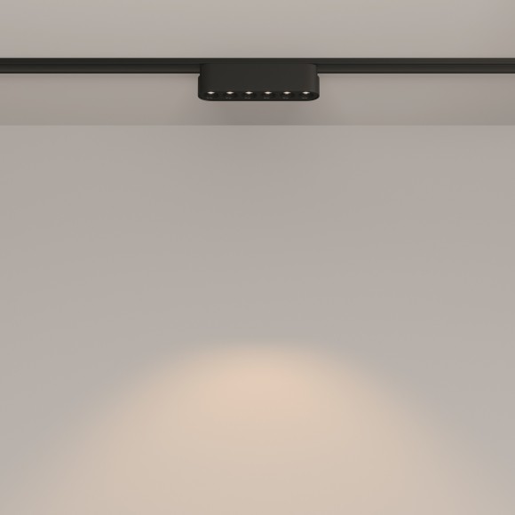 TR082-1-6W3K-M-B Трековый магнитный светодиодный светильник Maytoni Radity 48V CRI90+ 3000К 600Лм 36° 6Вт