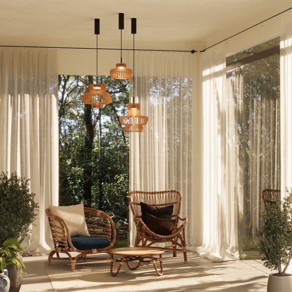 MOD465PL-L12BK2 Подвесной светодиодный светильник со ступенчатым (выключателем) изменением цвет. температуры Maytoni Namiki