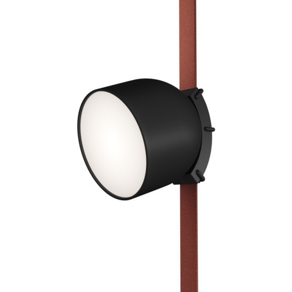 DK5642-BK Поворотный светильник для трека-ремня Belty Smart, серия Spot, со светодиодом, D100*H107мм, 48V DC, 12W, RA90, 120°, 3000-5700K, IP20, черный, алюминий