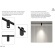 Arte Lamp OPTIMA A7290PL-1BK Черный магнитный трековый светодиодный светильник, вертикальный неповоротный цилиндр, COB LED 12Вт 3000К 1300Лм 36° CRI90 IP20 48В светодиоды BRIDGELUX