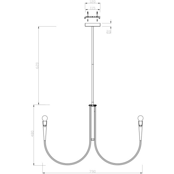Подвесной светильник Freya FR5253PL-08N