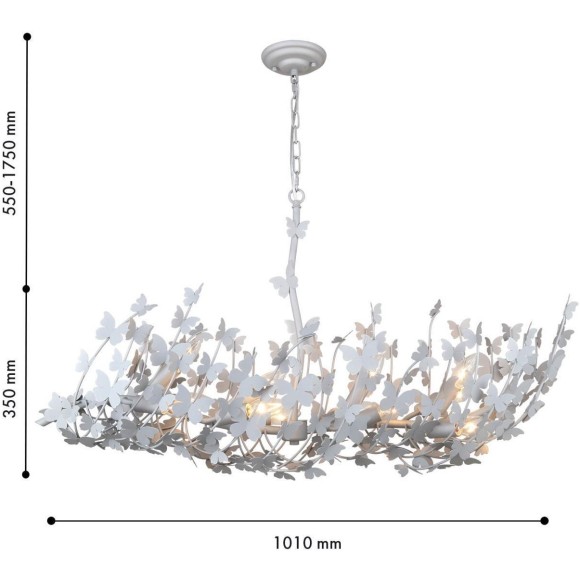 Подвесная люстра 12xE14x40W Favourite 4736-12P Aurelius