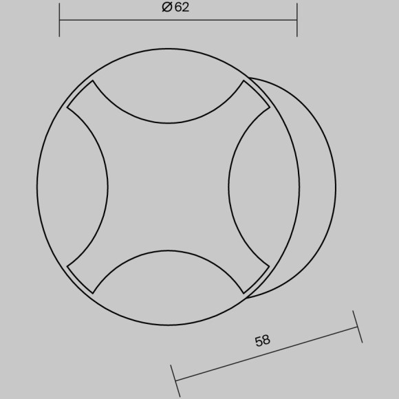 Уличный встраиваемый светильник для подсветки ступеней Outdoor O036-L3B3K