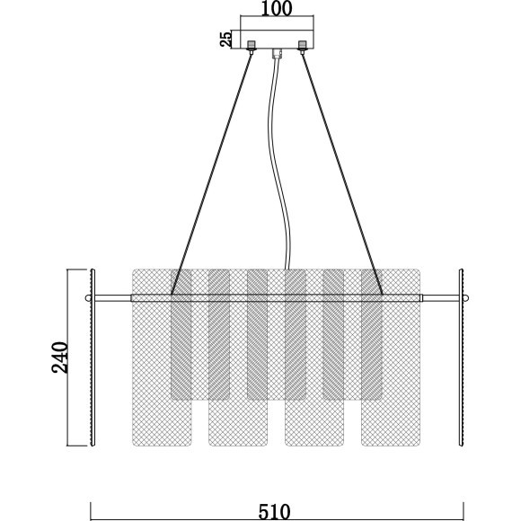 Подвесной светильник Freya FR5198PL-06CH Ottimo под лампы 6xE14 60W