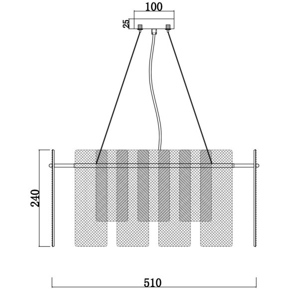 Подвесной светильник Freya FR5198PL-06CH Ottimo под лампы 6xE14 60W