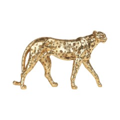 429707 MENJANGAU Фигурка Леопард золотая полирезин L280 B100 H170