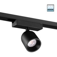 359808 Черный светодиодный однофазный трехжильный трековый светильник 10Вт 882Лм 4000К 32° CRI≥90 180-265V IP20 Novotech SOLETTE