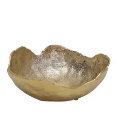 427028 Чаша декоративная FORLEYET, L215, B190, H85, алюминий, цвет латунь 427028 Чаша декоративная FORLEYET, L215, B190, H85, алюминий, цвет латунь