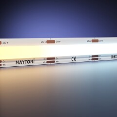 Maytoni 201125 Светодиодная MIX 2700-6500К лента 5 метров, ширина 10мм серия ULTRA COB 24V 14.4Вт/м 1400Лм/м IP20 CRI90 120° кратность резки 26мм, раб. температура -30...+60°С