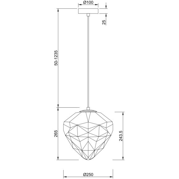 Подвесной светильник Maytoni P053PL-01GR