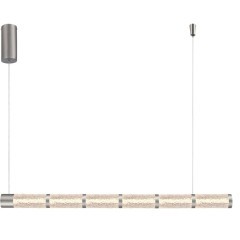 4051/11/12PL Stilfort Columnia (Колумния) Никелевая подвесная люстра с прозрачным плафоном LED