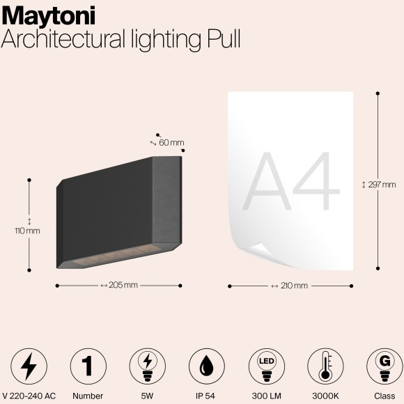 Архитектурная подсветка Outdoor O412WL-L5GF3K