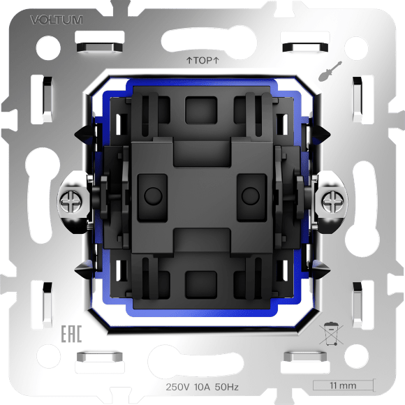 Механизм перекрестного переключателя одноклавишного 10А, S70 Механизм перекрестного переключателя одноклавишного 10А, S70