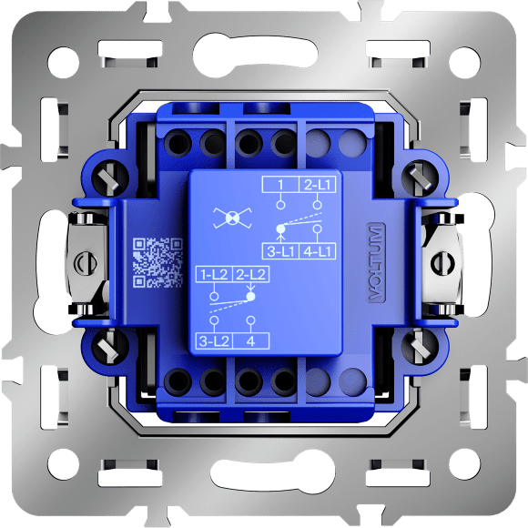 Механизм перекрестного переключателя одноклавишного 10А, S70 Механизм перекрестного переключателя одноклавишного 10А, S70