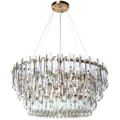 Подвесная люстра хрустальная Bellatrix 3510/17 SP-18 Подвесная люстра хрустальная Bellatrix 3510/17 SP-18