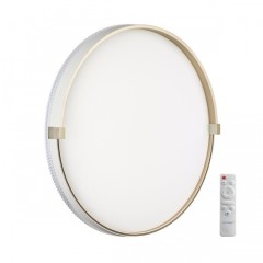 Cветильник пластик/золотой LED 70Вт 3000-6000К D490 IP43 пульт ДУ Sonex OLIDI WHITE 7646/EL Cветильник пластик/золотой LED 70Вт 3000-6000К D490 IP43 пульт ДУ Sonex OLIDI WHITE 7646/EL