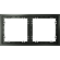 Рамка пластиковая VOLTUM S70 на 2 поста, (титан)