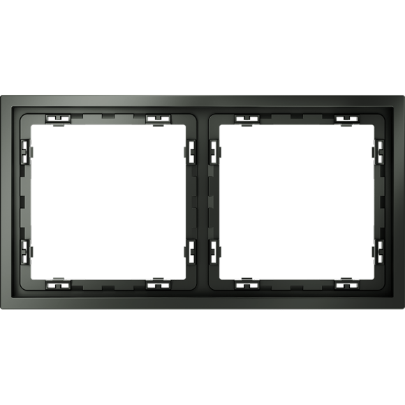 Рамка пластиковая VOLTUM S70 на 2 поста, (титан)