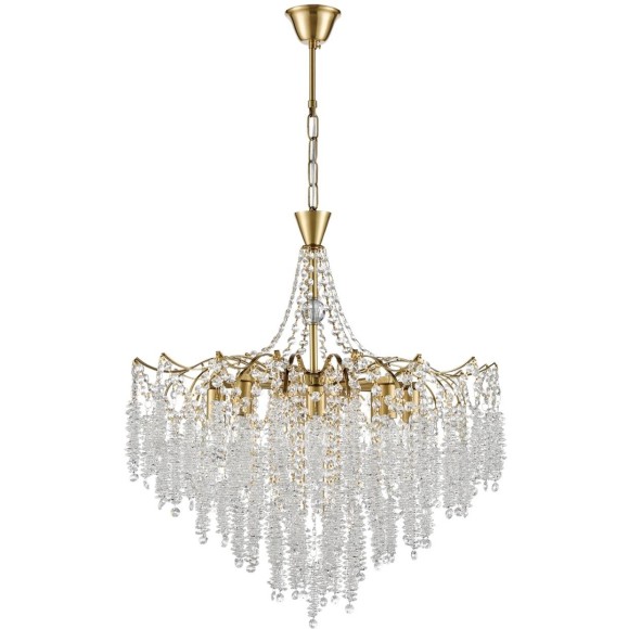 8243/8 CLASSI LN25 латунь металл/хрусталь Люстра подвесная E14 8*40W 220V KRISTINA
