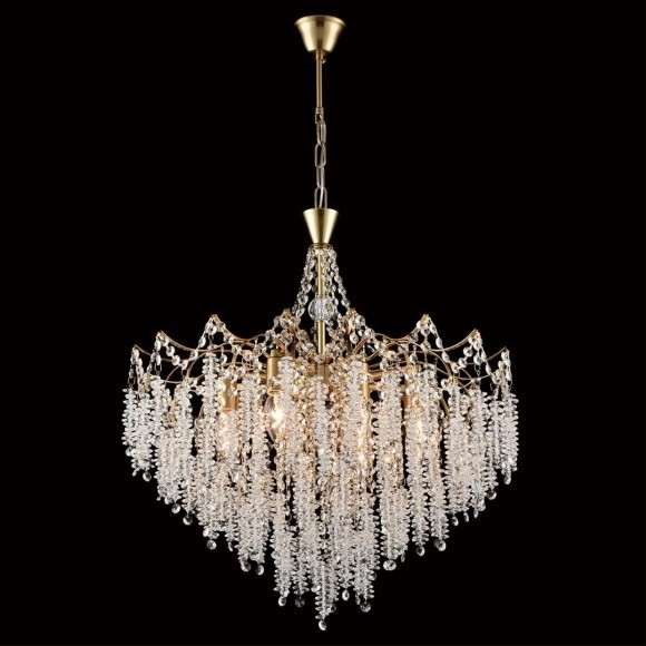 8243/8 CLASSI LN25 латунь металл/хрусталь Люстра подвесная E14 8*40W 220V KRISTINA