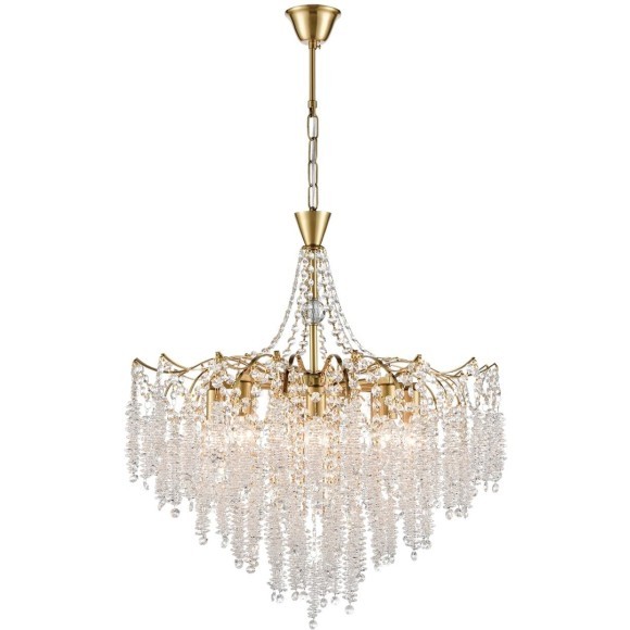 8243/8 CLASSI LN25 латунь металл/хрусталь Люстра подвесная E14 8*40W 220V KRISTINA