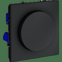 Светорегулятор встраиваемый VOLTUM S70 поворотно-нажимной 600 Вт, (графит)