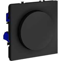 Светорегулятор встраиваемый VOLTUM S70 поворотно-нажимной 600 Вт, (графит)