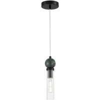 SL1244.403.01 Светильник подвесной ST-Luce черный/прозрачный E14 1*40W MEDEA