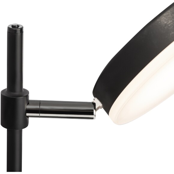 Настольная LED лампа Maytoni Fad MOD070TL-L8B3K 8Вт 3000K 420Лм 120° CRI80, матовый черный металл, металлический корпус, поворотный цилиндрический плафон, сенсорный диммер на корпусе