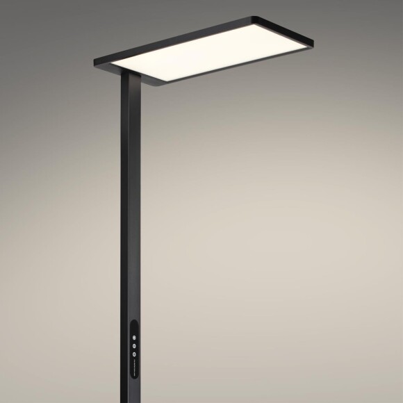 359974 LEDO NT26 000 (В 2-х КОРОБКАХ) черный Торшер светодиодный диммир. полного спектра IP20 LED 50W+50W 180-265V 4000K 6500Лм STUDI