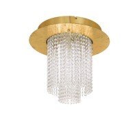 39398 VALALONES VILALONES Светодиодный потолочный светильник диммируемый по TRIAC, 43Вт, 5Лм, 3000К, хрусталь, золотой