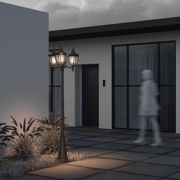 Уличный наземный светильник Maytoni O026FL-03B Rivoli IP44 под лампы 3xE27 60W